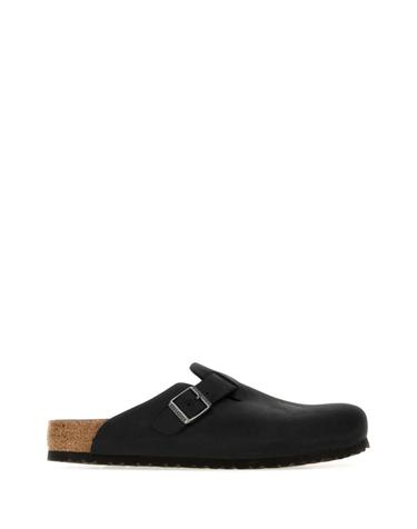 [해외직구][X45]버켄스탁 1031575 BLACK 여성 슬리퍼 샌들 플립플랍 플랫슈즈 Black leather Boston slippers