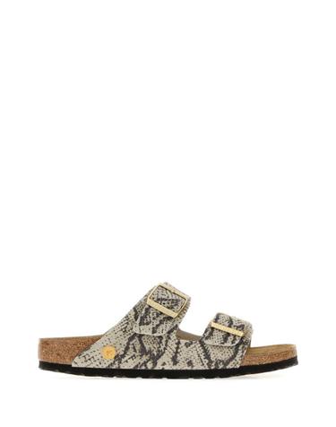 [해외직구][X45]버켄스탁 1033065 SNAKE 여성 슬리퍼 샌들 플립플랍 플랫슈즈 Printed suede Arizona slippers