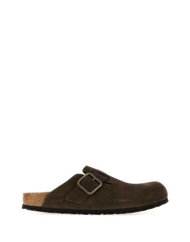 [해외직구][X45]버켄스탁 1032762 MOCCA 여성 슬리퍼 샌들 플립플랍 플랫슈즈 Dark brown suede Boston slippers