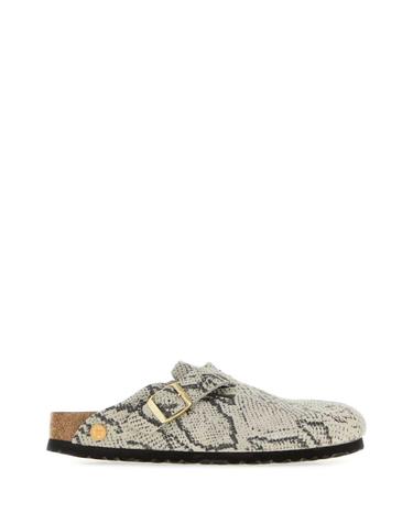 [해외직구][X45]버켄스탁 1033086 SNAKE 여성 슬리퍼 샌들 플립플랍 플랫슈즈 Printed suede Boston slippers
