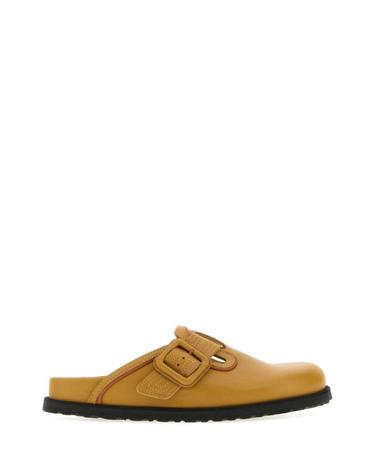 [해외직구][X45]버켄스탁 1032371 MUSBRO 여성 샌들 슬리퍼 샌들힐 플립플랍 샌들힐 Mustard leather Boston slippers