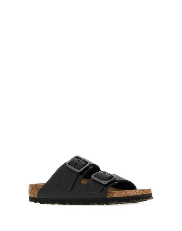버켄스탁 [해외직구][X45]버켄스탁 1030707 BLACK 여성 슬리퍼 샌들 플립플랍 플랫슈즈 Black leather Arizona slippers 착용컷