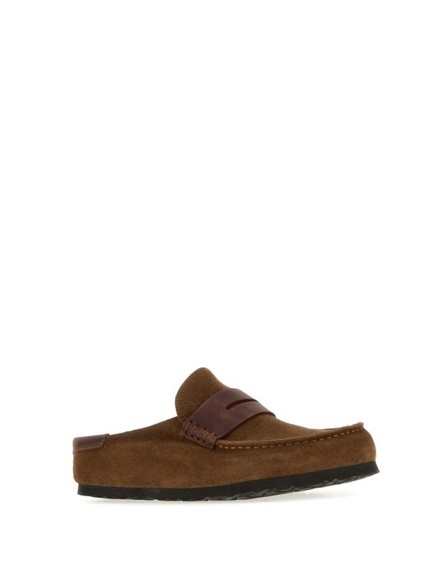 버켄스탁 [해외직구][X45]버켄스탁 1032436 DARKTEA 여성 슬리퍼 샌들 플립플랍 플랫슈즈 Brown suede Naples slippers 착용컷
