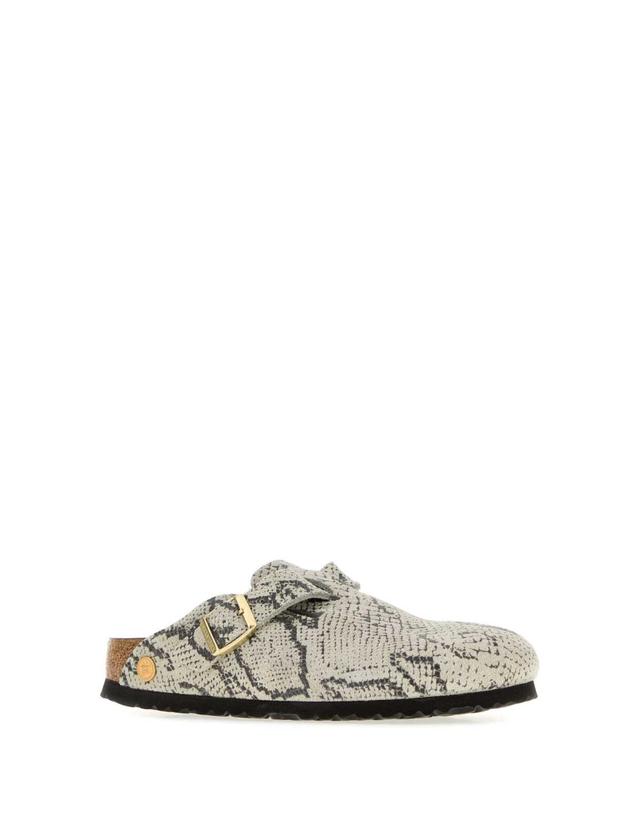 버켄스탁 [해외직구][X45]버켄스탁 1033086 SNAKE 여성 슬리퍼 샌들 플립플랍 플랫슈즈 Printed suede Boston slippers 착용컷