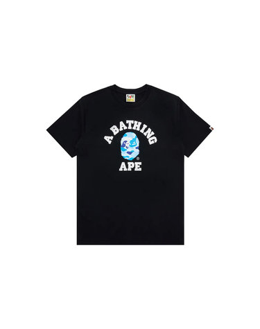 26FW ABC 카모 칼리지 티셔츠 블랙/블루 1M30110004 BLACK X BLUE