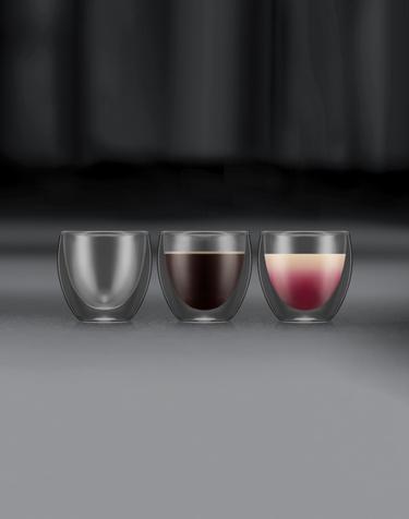 보덤 파비나 더블월 글라스 80ml 6P 투명