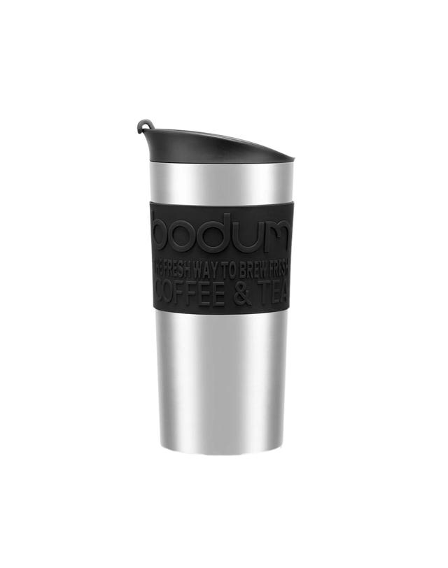 보덤 보덤 스테인리스 트래블머그 350ml 블랙 착용컷