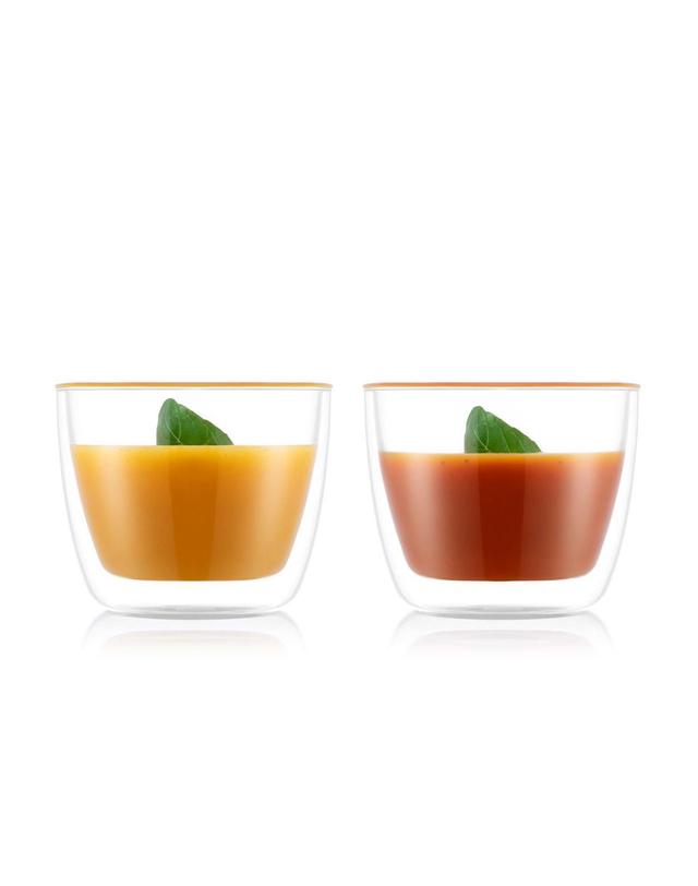 보덤 보덤 비스트로 더블월 글라스 450ml 2P 투명 착용컷