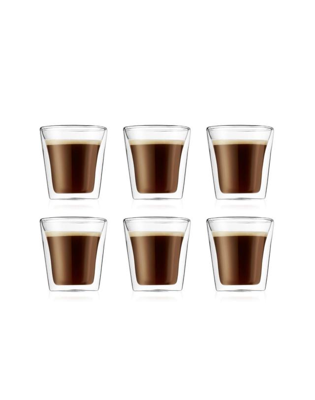 보덤 보덤 캔틴 더블월 글라스 100ml 6P 투명 착용컷