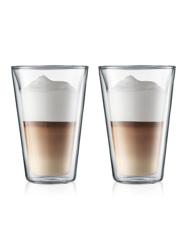보덤 보덤 캔틴 더블월 글라스 400ml 2P 투명 착용컷