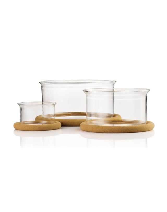 보덤 보덤 핫팟 글라스 보울 코르크 코스터 세트 250ml 1.0L 2.5L 투명 착용컷