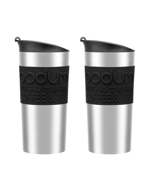 보덤 보덤 스테인리스 트래블머그 350ml 블랙(1+1) 착용컷