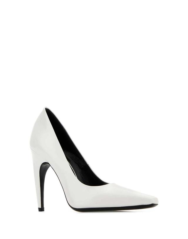 주드 [해외직구][X45]JUDE PS25HC005WH001C L018 여성 펌프스 슬링백 하이힐 스트랩힐 White leather Fame pumps 착용컷
