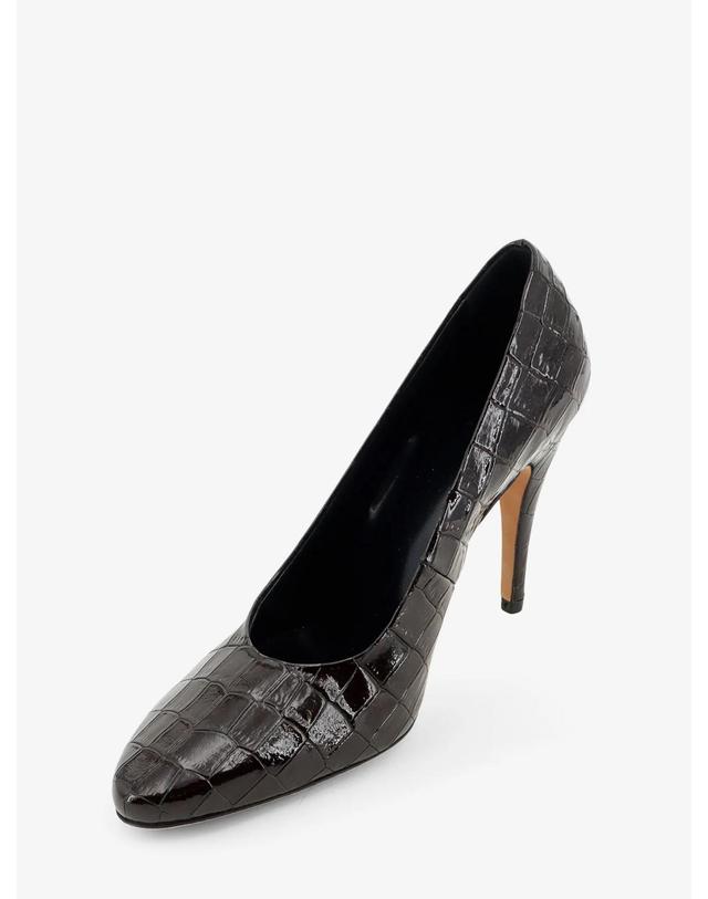 주드 [해외직구][N85]JUDE PF26HC020BR009LL028 여성 펌프스 슬링백 하이힐 JUDE Jerry leather decollete with croco print 착용컷