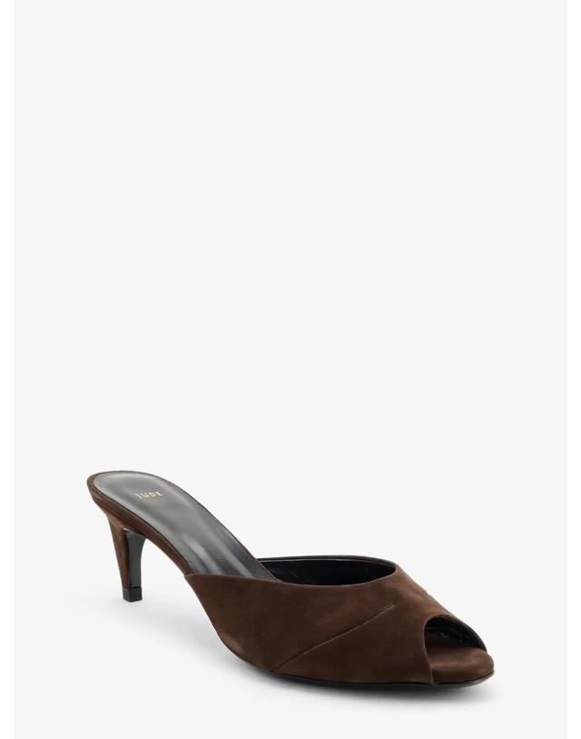 주드 [해외직구][N85]JUDE PF26HO006BR001CL025 여성 슬리퍼 샌들 뮬 JUDE Suede Cave Mule Sandals 착용컷