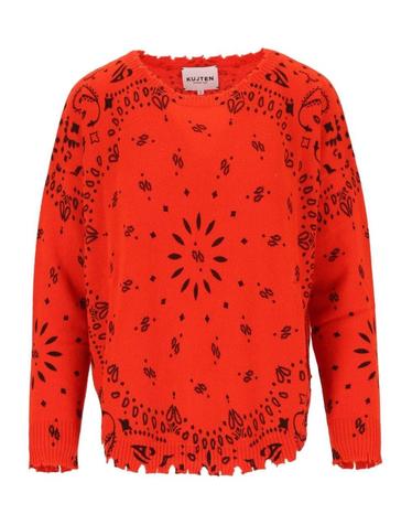 [해외직구][A94]KUJTEN F 25002265 여성 니트 스웨터 KUJTEN KUJTEN Apple Bandana Sweater