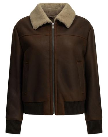 [해외직구][V90]Semper 1815MONTONE NAPPATOMARRONE 여성 자켓 코트 아우터 Shearling jacket