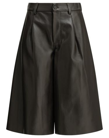[해외직구][V90]Semper 1802NAPPA LISCIAT MORO 여성 숏팬츠 반바지 숏츠 Formal leather shorts