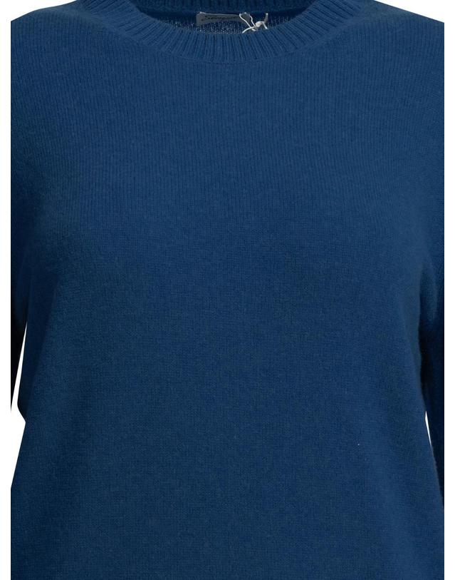 셈페르 [해외직구][V90]Semper WMNCREWCASHBLUCOBALTO 여성 니트 스웨터 가디건 Cashmere crew neck sweater 착용컷