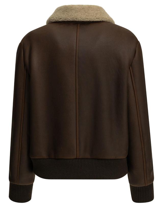 셈페르 [해외직구][V90]Semper 1815MONTONE NAPPATOMARRONE 여성 자켓 코트 아우터 Shearling jacket 착용컷