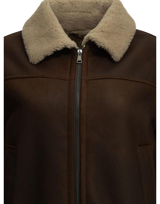 셈페르 [해외직구][V90]Semper 1815MONTONE NAPPATOMARRONE 여성 자켓 코트 아우터 Shearling jacket 착용컷