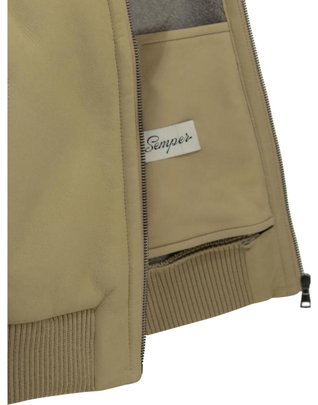 셈페르 [해외직구][V90]Semper 1815MONTONE NAPPATOBEIGE 여성 자켓 코트 아우터 Shearling jacket 착용컷
