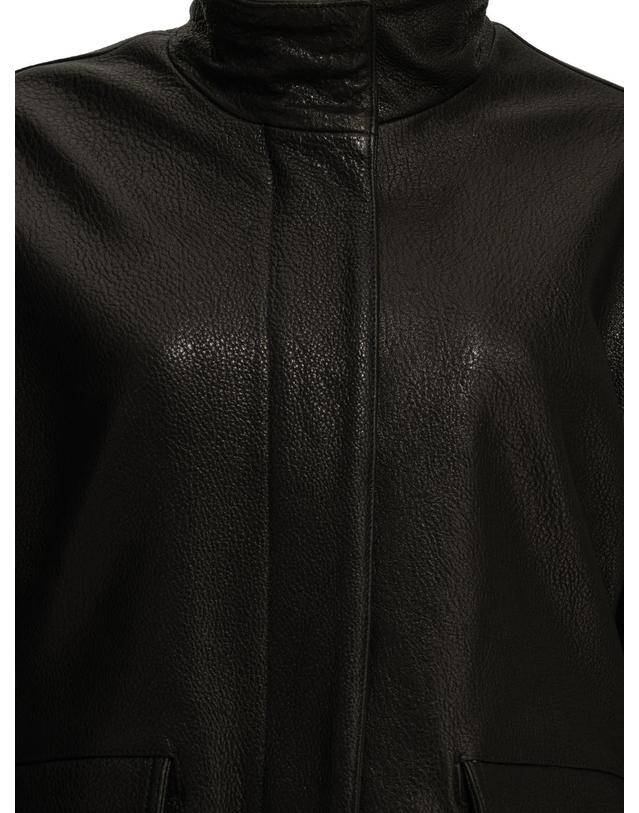 셈페르 [해외직구][V90]Semper 1806PELLE JACQUARDNERO 여성 자켓 코트 아우터 Nappa leather jacket 착용컷