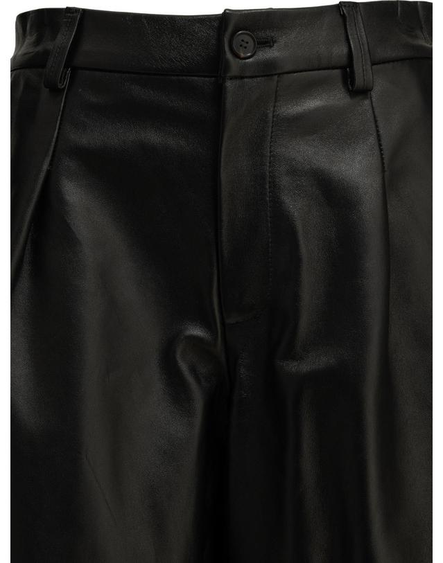 셈페르 [해외직구][V90]Semper 1802NAPPA LISCIANERO 여성 반바지 숏팬츠 Formal leather shorts 착용컷