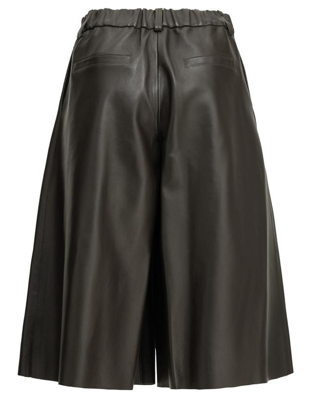 셈페르 [해외직구][V90]Semper 1802NAPPA LISCIAT MORO 여성 반바지 숏팬츠 Formal leather shorts 착용컷
