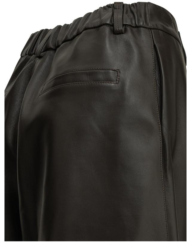 셈페르 [해외직구][V90]Semper 1802NAPPA LISCIAT MORO 여성 반바지 숏팬츠 Formal leather shorts 착용컷