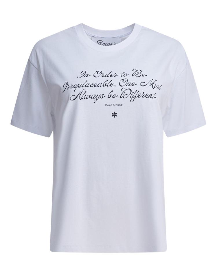 [해외] [셈페르] [V90]Semper TSHIRT QUOTECOCO 여성 티셔츠 상의 T shirt with Coco Chanel citation FIQ2XX00040