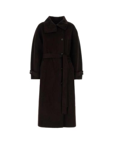 [해외직구][X45]쉐르 MAN1153JAMES MAR03 여성 코트 하프 롱 트렌치 오버코트 코트자켓 Chocolate wool blend James coat
