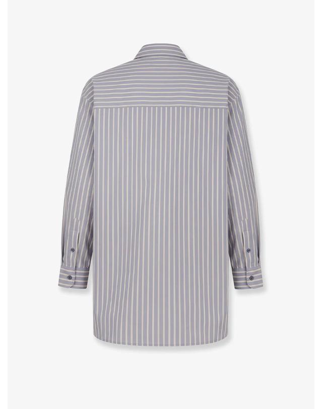 쉐흐 [해외직구][N85]쉐르 CHE1233GRENADE 여성 셔츠 블라우스 남방 SOEUR Grenade striped cotton shirt 착용컷