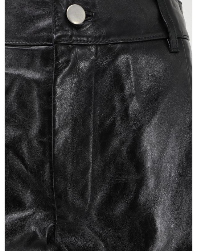 쉐흐 [해외직구][N85]쉐르 PAN1383JULIEN 여성 트라우저 바지 팬츠 면바지 SOEUR Julien leather trousers 착용컷