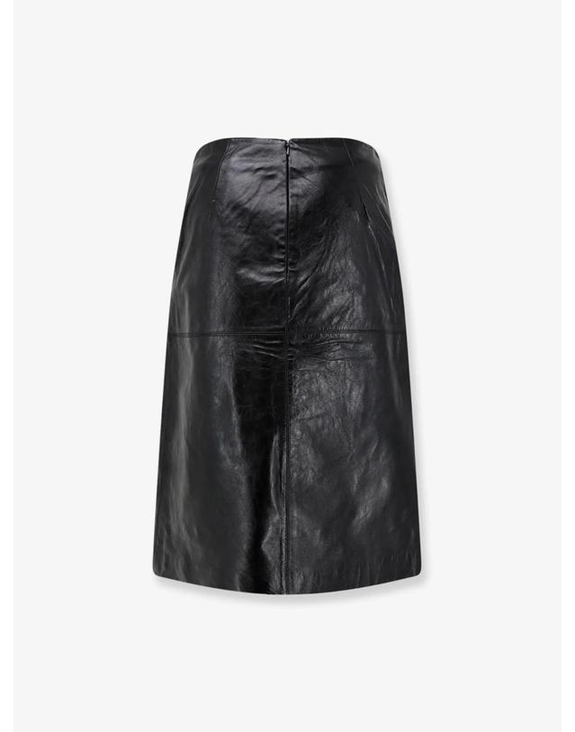 쉐흐 [해외직구][N85]쉐르 JUP1528GWEN 여성 스커트 치마 여성하의 SOEUR Gwen leather skirt 착용컷