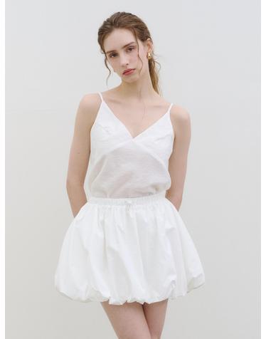 BALLON MINI SKIRT (IN PANTS) WHITE