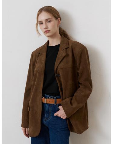 빈티지 스웨이드 자켓 BROWN