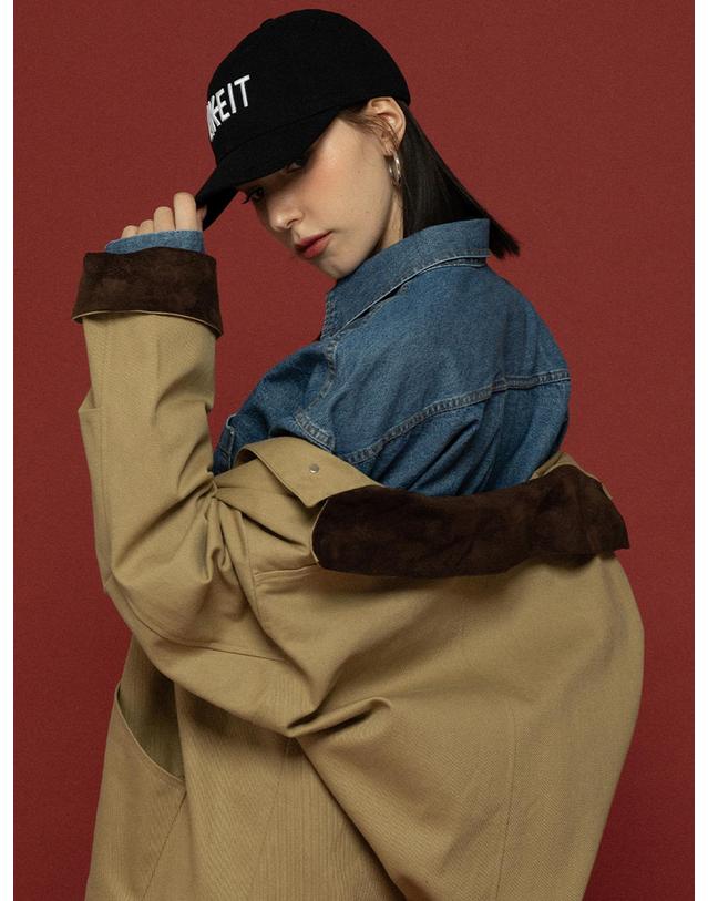 모어라이크잇 SUEDE 4 POCKET WORK JACKET BEIGE 착용컷