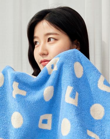 [대나무와 순면이 만난] 한글 프리미엄 페이스 타올 1P
