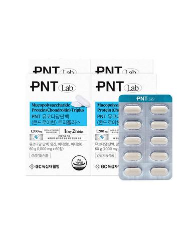 GC녹십자웰빙 PNT 뮤코다당단백 콘드로이친 트리플러스 60정 4박스