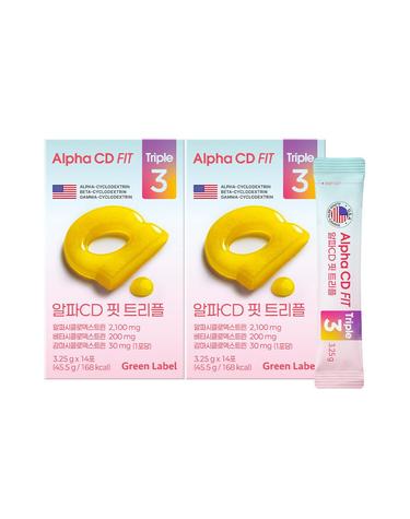 GC녹십자웰빙 알파CD 핏 트리플 14포 2박스