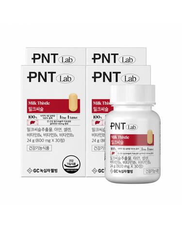 GC녹십자웰빙 PNT 밀크씨슬 30정 4박스