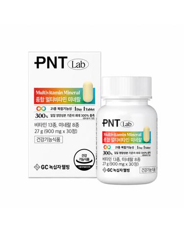 GC녹십자웰빙 PNT 종합 멀티비타민 미네랄 30정 1박스
