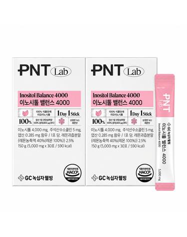 GC녹십자웰빙 PNT 이노시톨 밸런스 4000 30포 2박스