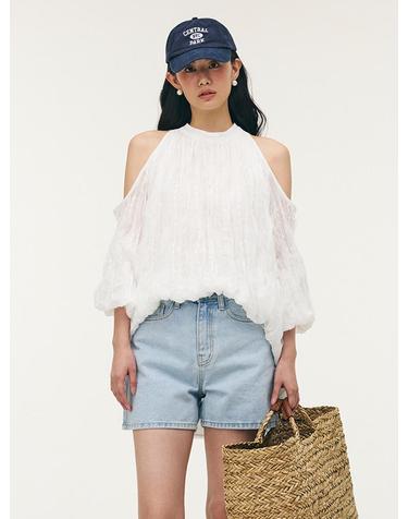 눈부신 홀터넥 블라우스_YHBL260402
