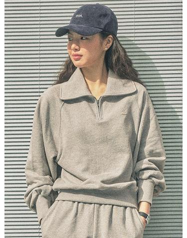 매일이 로고 스웻 셔츠 (MELANGE GREY)_YHTS260407