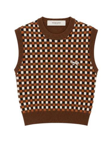 [해외직구] 26FW 골든구스 스웨터 GWP02824P002676 83442 BROWN BLACK ORANGE WHITE