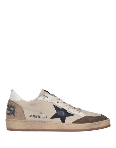 [해외직구] 26FW 골든구스 볼 스타 스웨이드 스니커즈 GMF00117F008722 83406 CREAM WHITE LIGHT GREY MARBLE BLUE