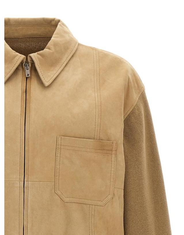 골든구스 [해외직구] 25SS 골든구스 무스탕 GO308395BM BEIGE 착용컷