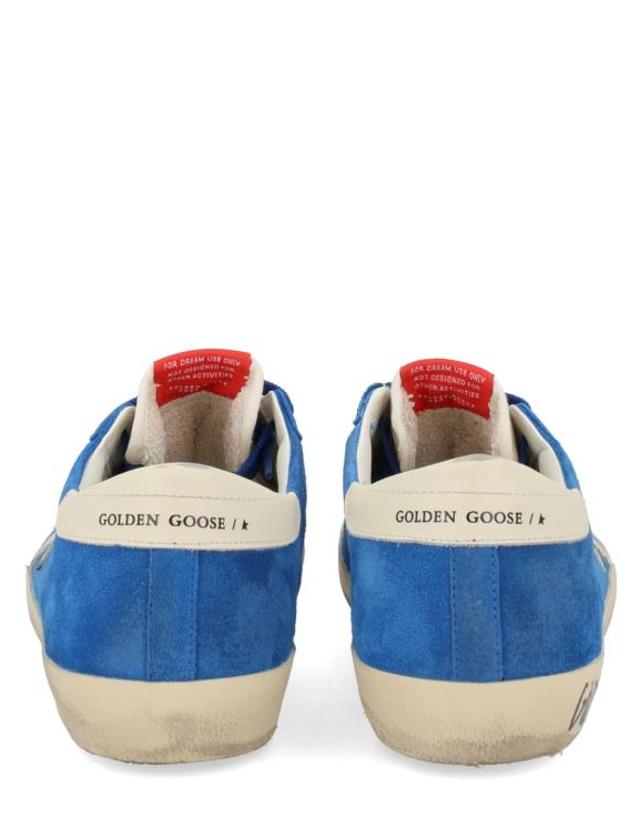 골든구스 [해외직구] 26SS 골든구스 슈퍼스타 스니커즈 GMF00101F008116 50749 DARK BLUE BEIGE WHITE 착용컷